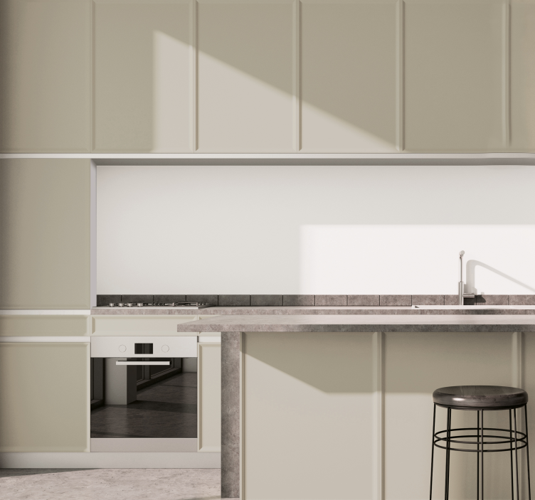 Lys beige laken kjøkkenklistremerke - Tenstickers