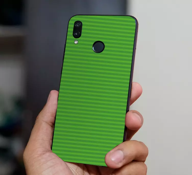 Lys grønn farge med striper huawei skin - Tenstickers