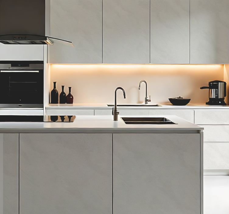 Lys steineffekt kjøkkenklistremerke - Tenstickers