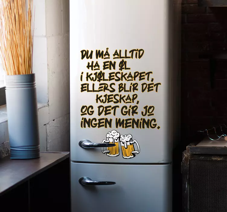 Må alltid ha øl i kjøleskapet - Tenstickers