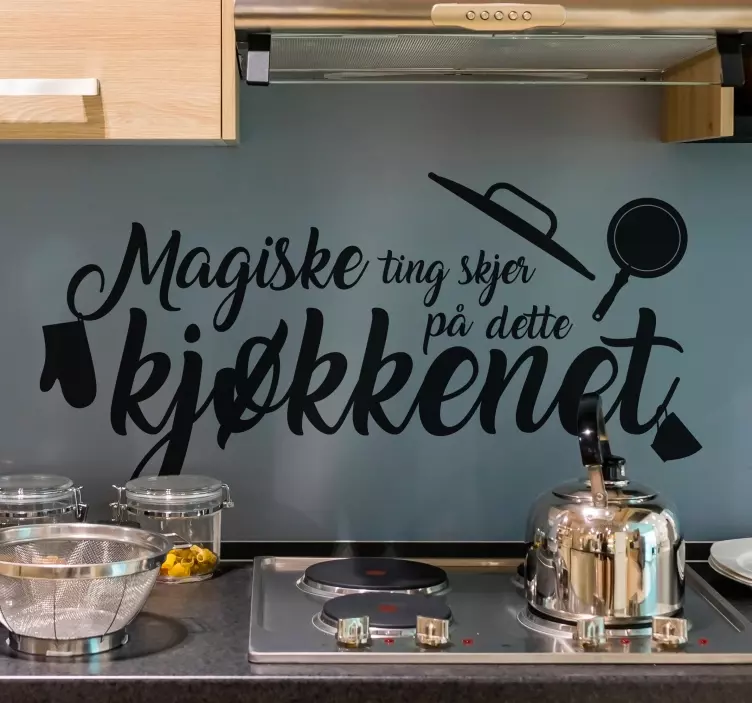 Magiske ting tekst klistremerke - Tenstickers