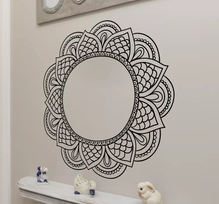 Mandala sirkel dekorativ klistremerke - Tenstickers