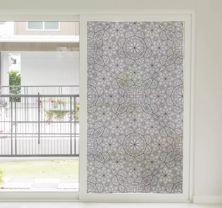 Mesmorising mandala vindu klistremerke - Tenstickers