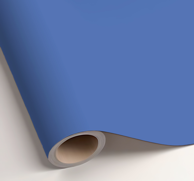 Matt blå ensfarget arkklistremerke - Tenstickers