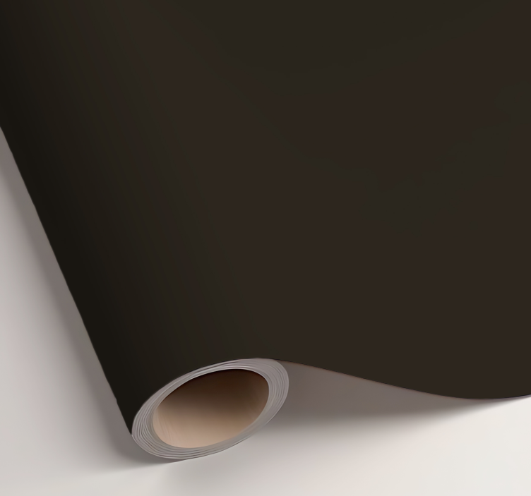 Matt mørk brun ensfarget arkklistremerke - Tenstickers