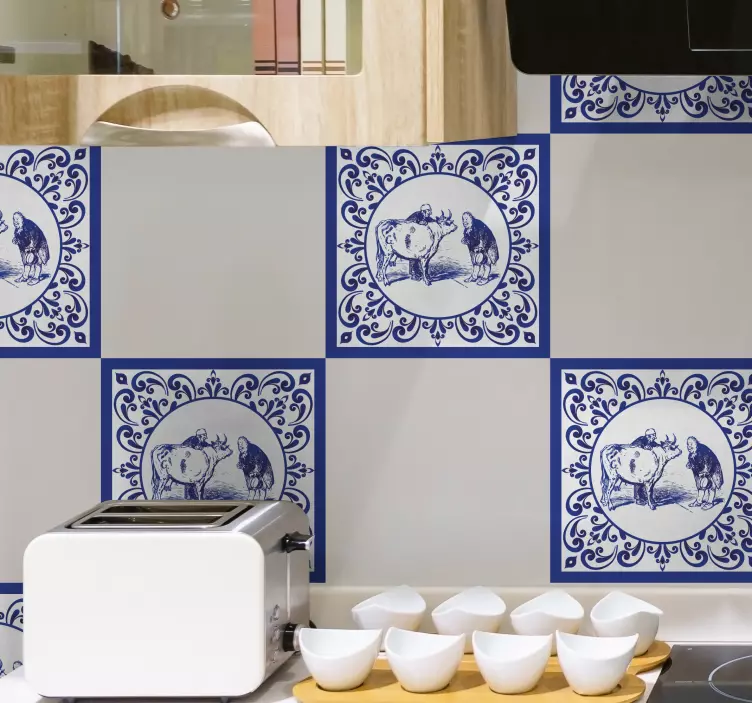 Vinyl og klistremerke for menn og ku - Tenstickers