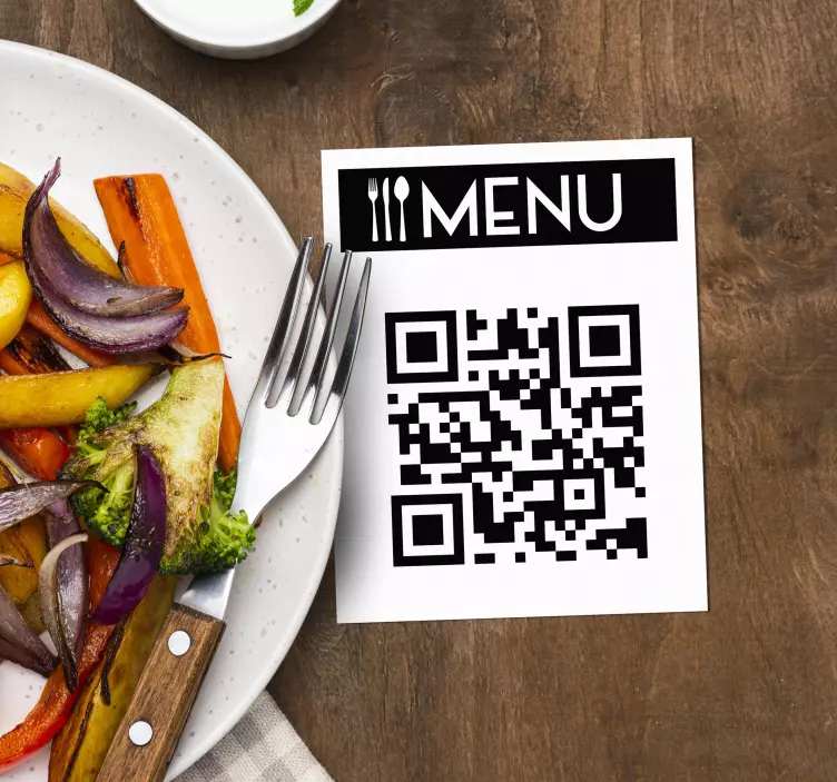 Menu QR-kode for restaurant - Tenstickers