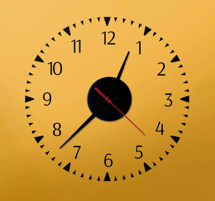 Minimalistisk design klistremerke klokke - Tenstickers