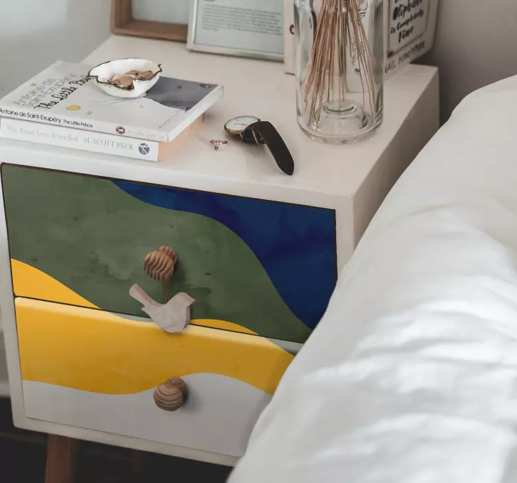 Minimalistiske farger nyanser klistremerke - Tenstickers