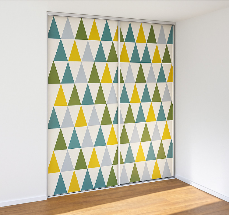 Minimalistiske trekanter klistremerke møbler - Tenstickers