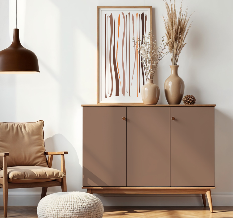 mocha mousse klistremerke møbler - Tenstickers