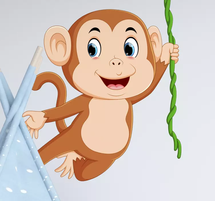 Apehopping barnesoverom wallstickers - Tenstickers