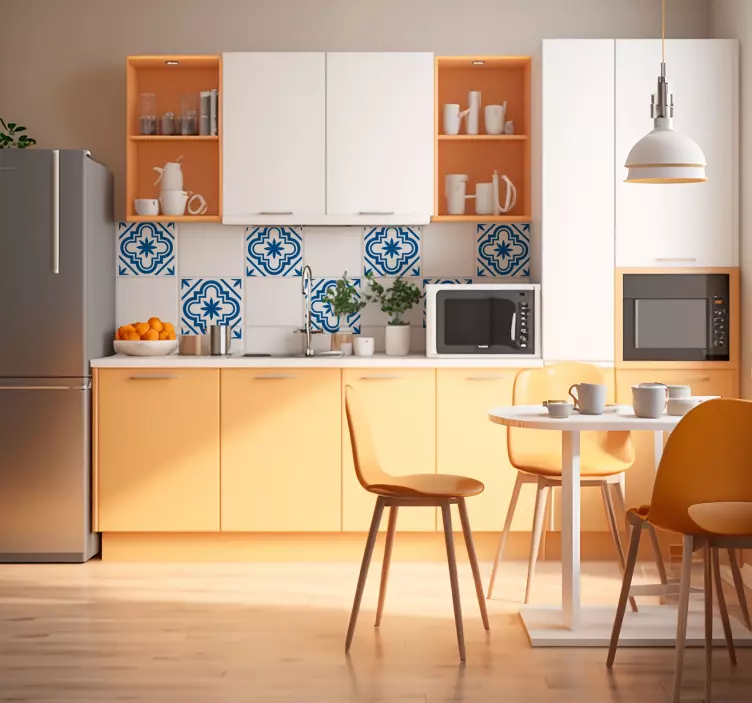 Monokrom hydraulisk flis klistremerke - Tenstickers