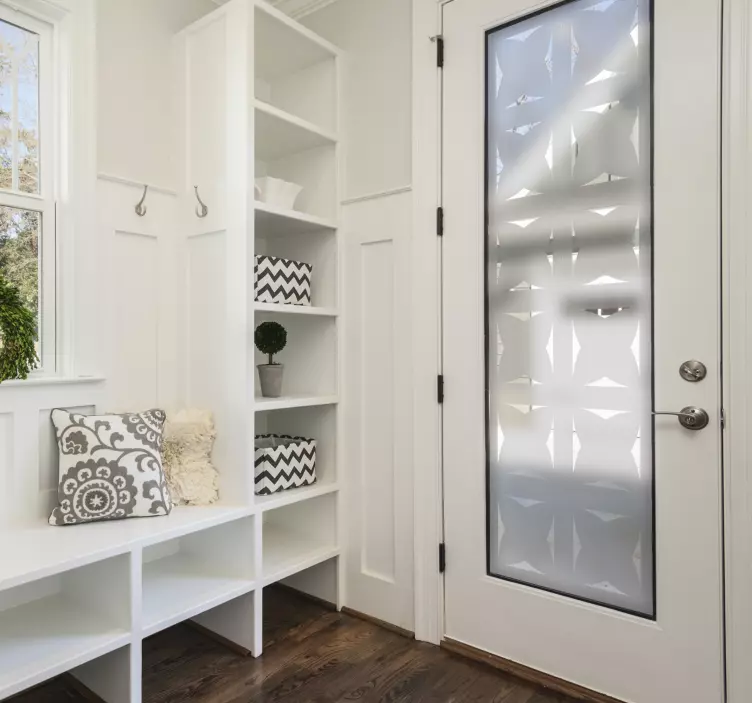 Mønster til dør gjennomsiktige klistremerker - Tenstickers