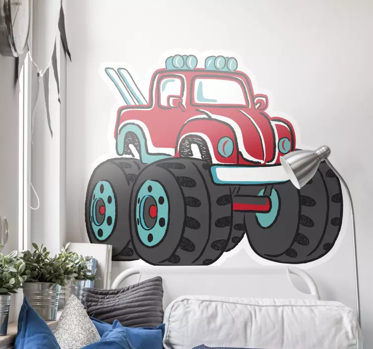 Klistremerke for monstertrucks - Tenstickers