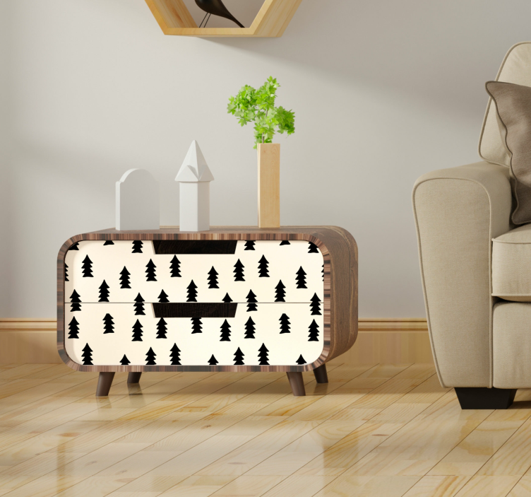 Mønstertrær klistremerke møbler - Tenstickers