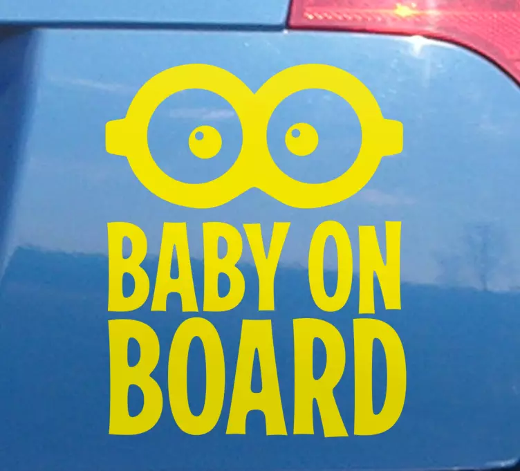 Morsomt babyklistremerke dyr - Tenstickers