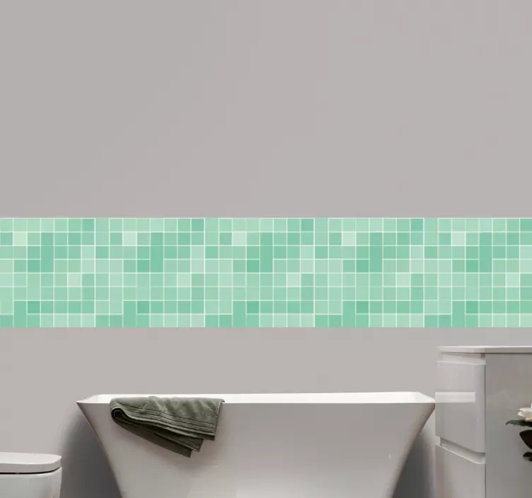 Mosaikkstilmønster fliseklistremerke - Tenstickers