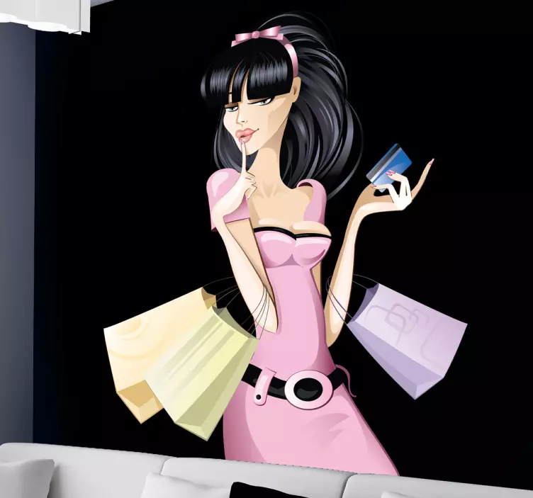 Mote ung dame klistremerke - Tenstickers