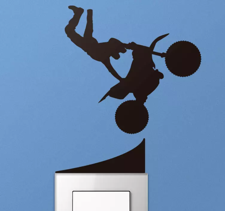 Motocross bryter lysbryter klistremerke - Tenstickers