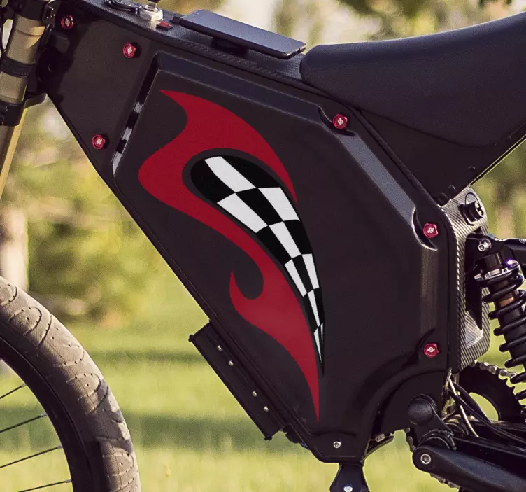 Motorsykkel racing vinyl dekal - Tenstickers