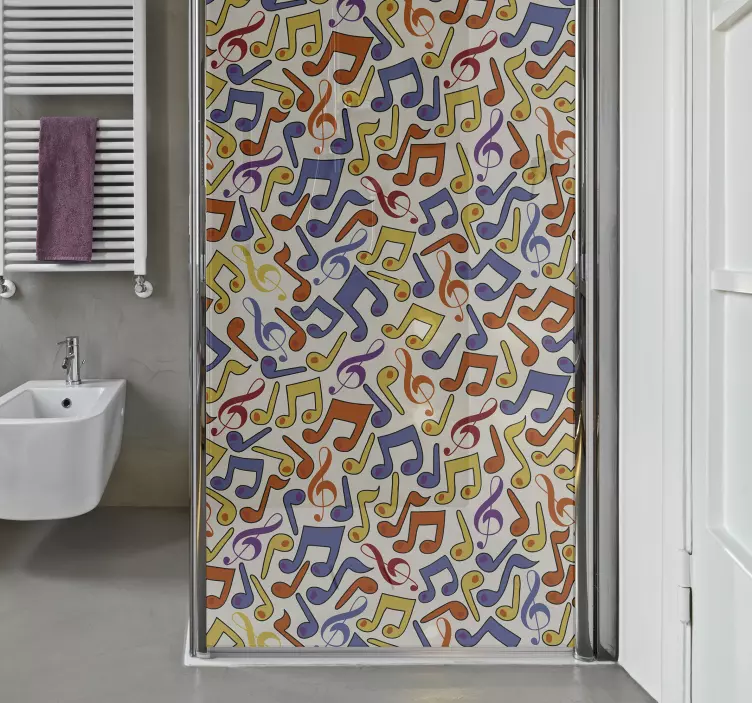 Klistremerke med dusjhoder - Tenstickers