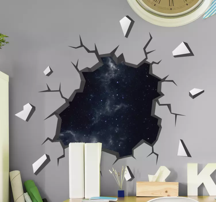 Nattehimmel 3d visuelle effekter veggoverføringsbilde - Tenstickers