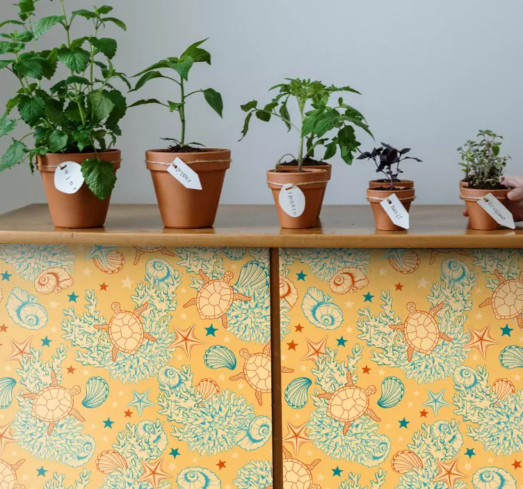 Natur klistremerke koraller og marineliv - Tenstickers