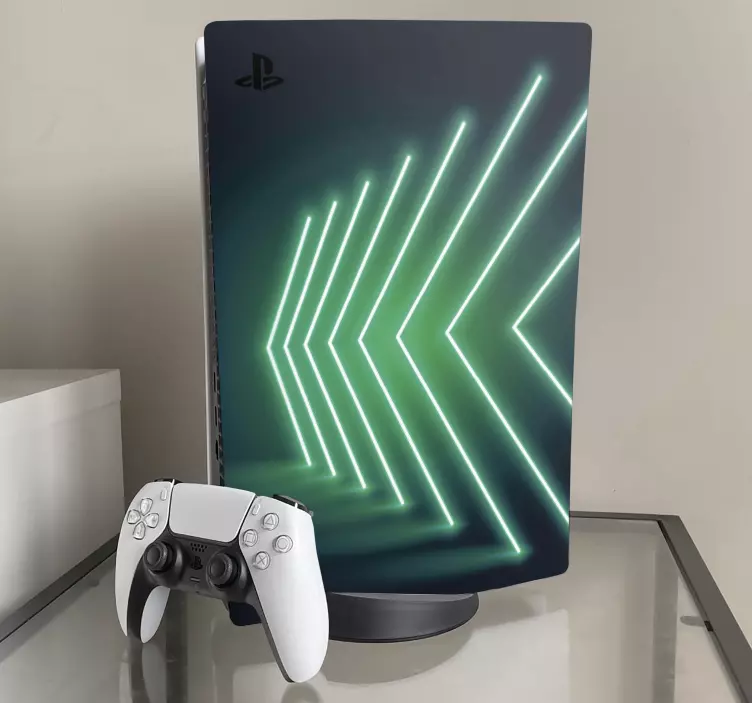 Neonlys piler ps5 klistremerker - Tenstickers