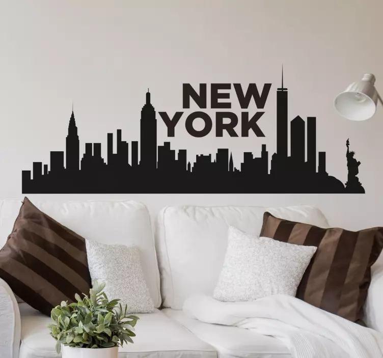New york skyline veggklistremerke - Tenstickers