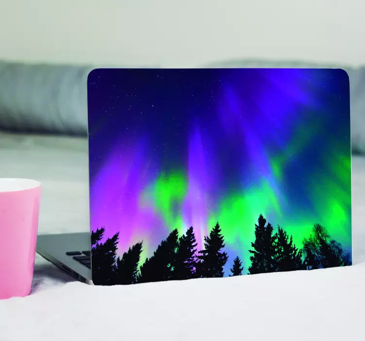 Nordlys bærbar klistremerke - Tenstickers