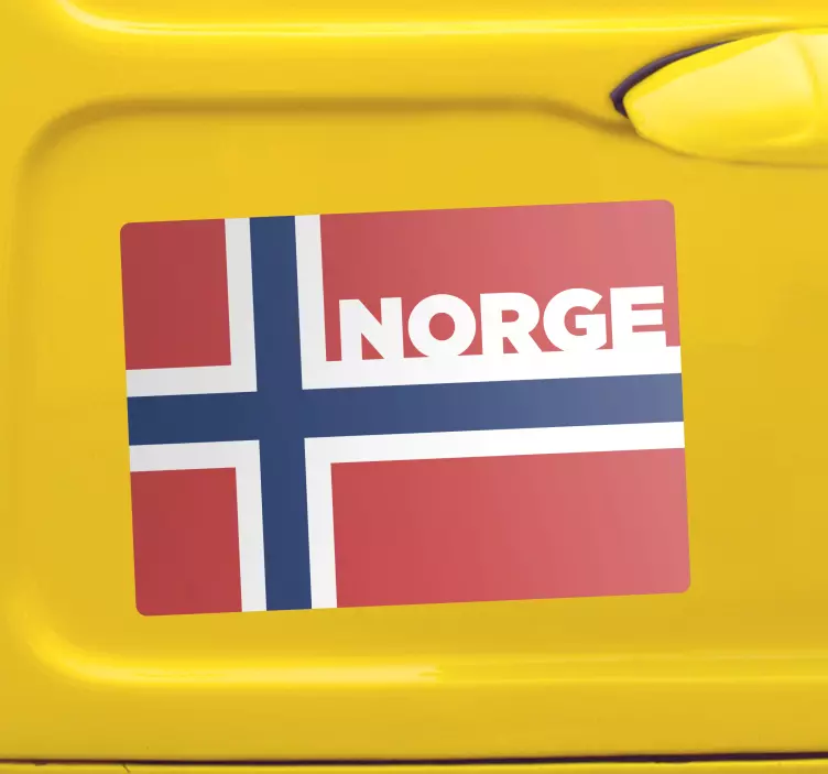 Norges flagg norge klistremerker til bil - Tenstickers