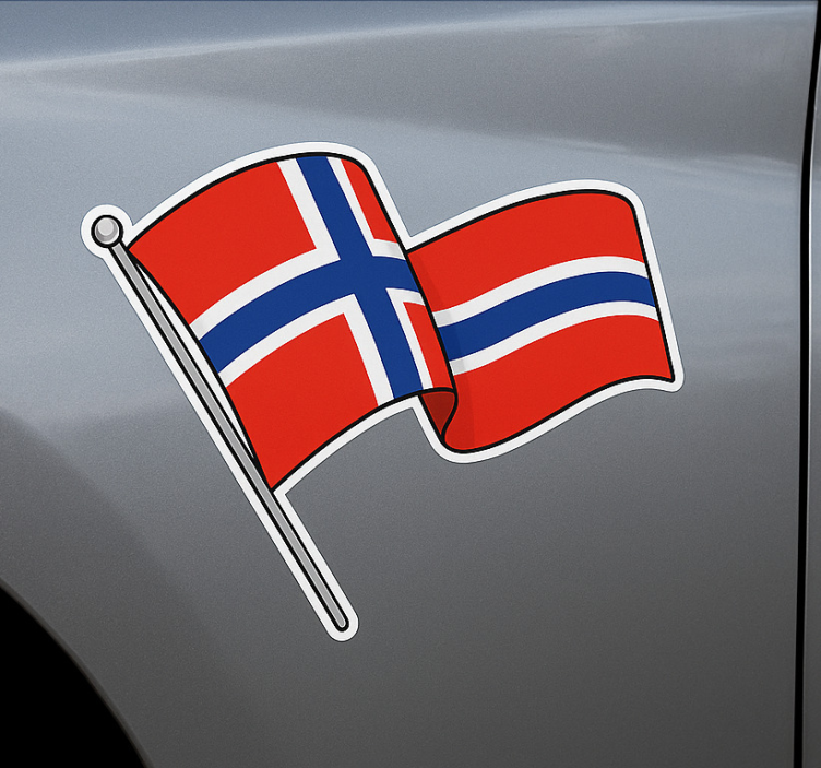 Norges skjold-emblem klistremerke til bil - Tenstickers
