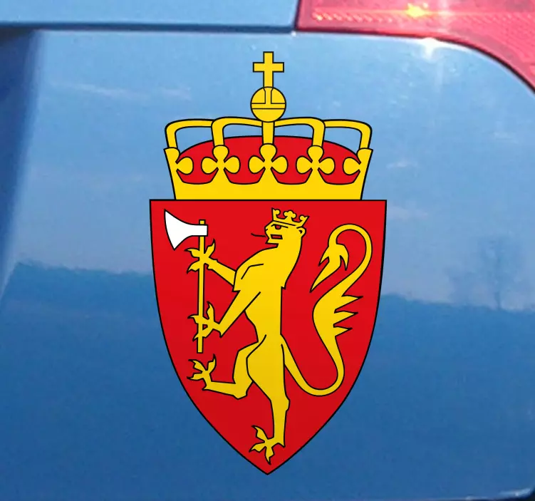 Norsk våpenskjold klistremerker til bil - Tenstickers