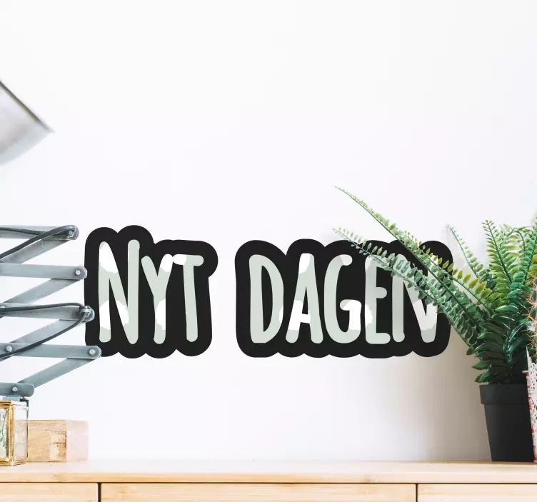 Nyt i dag motiverende vegg klistremerker sitater - Tenstickers