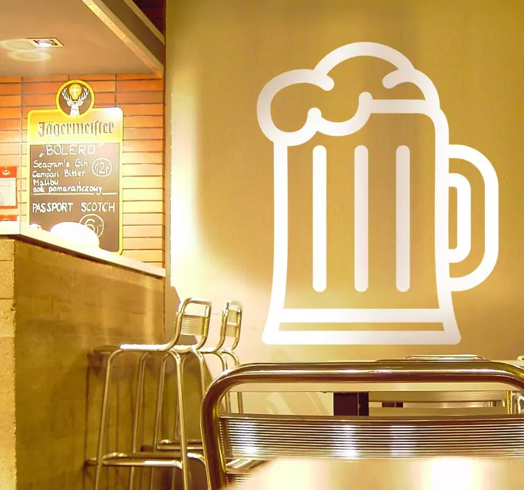 øl ikonet klistremerke - Tenstickers