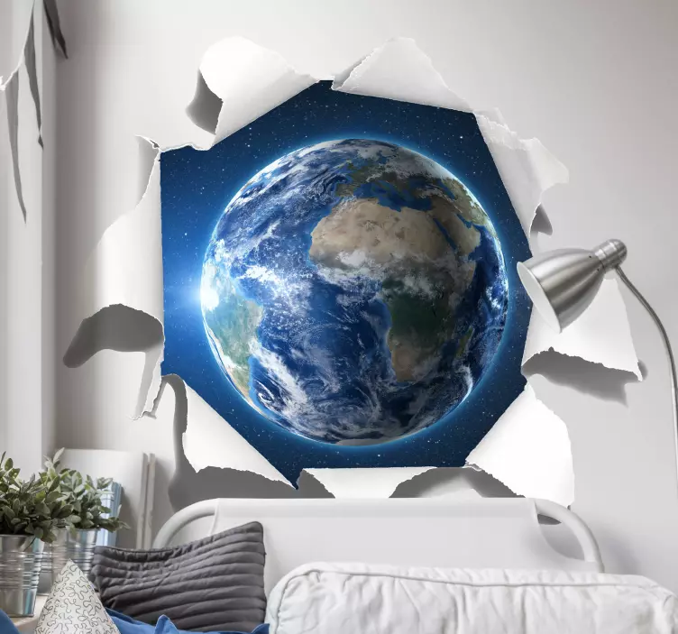 Optisk effekt av kloden wallsticker - Tenstickers