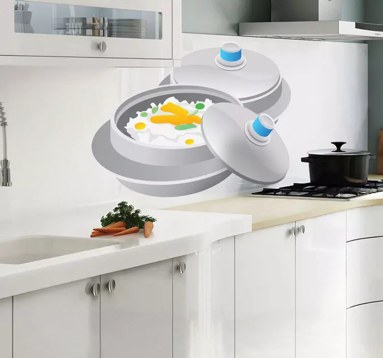 Orientalsk mat klistremerke - Tenstickers