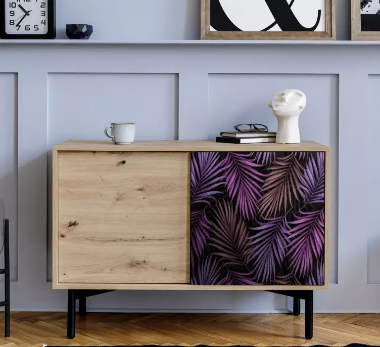 Originale tropiske palmeblader klistremerke møbler - Tenstickers