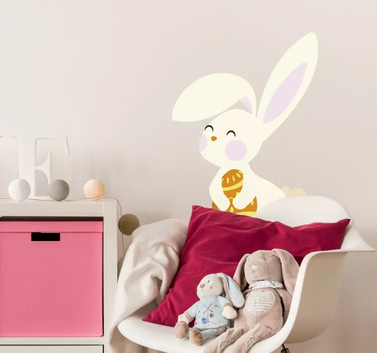 østlig kanin ferie klistremerke - Tenstickers