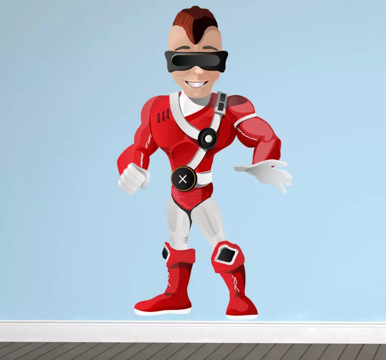 Overmenneskelig visjon helt klistremerke - Tenstickers