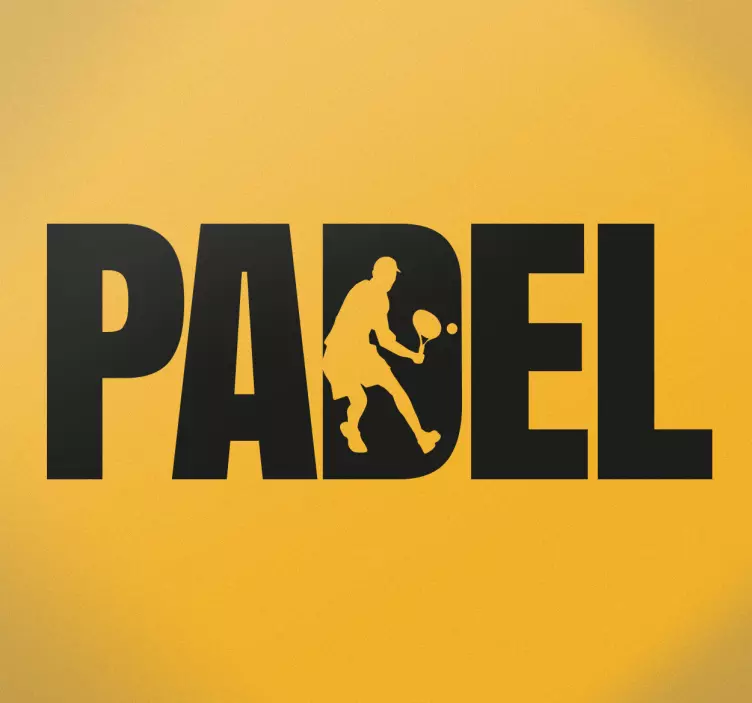 Padel sports veggklistremerke - Tenstickers