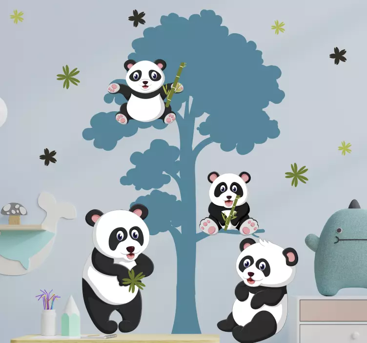Pandas familieliv ville dyremerket - Tenstickers