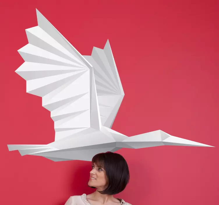 Papir fugl vegg klistremerke - Tenstickers