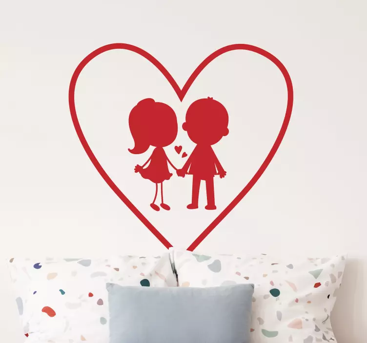 Par elsker kjærlighet wallsticker - Tenstickers