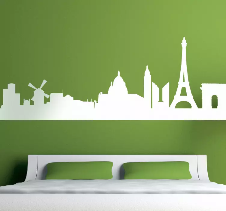 Paris skyline wall sticker - Tenstickers