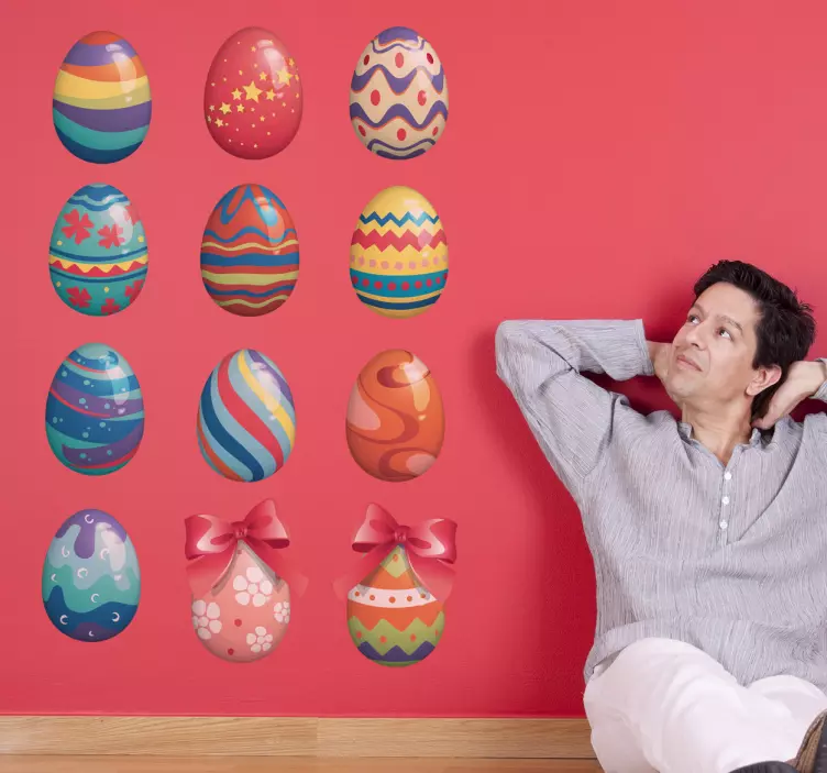 Påskeegg-klistremerke - Tenstickers