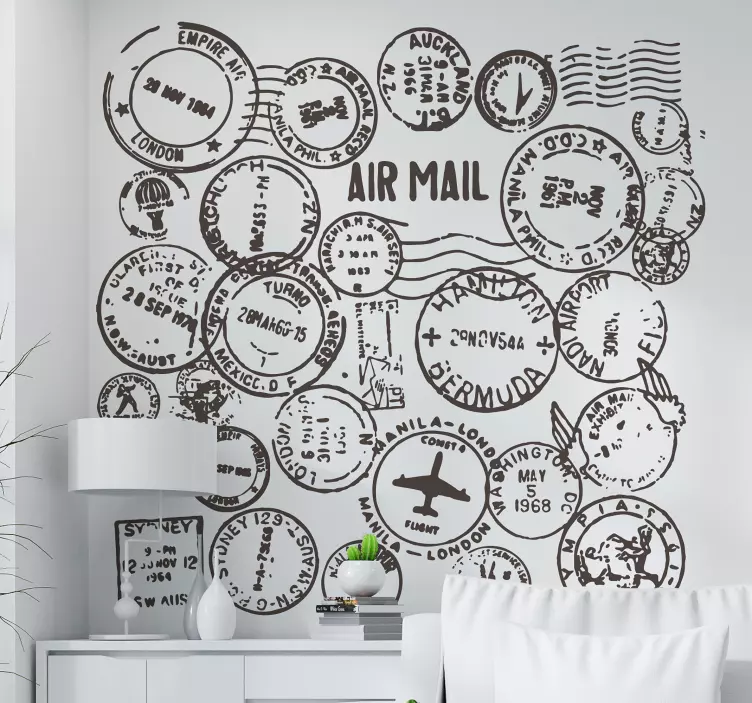 Passet frimerker reise klistremerke - Tenstickers