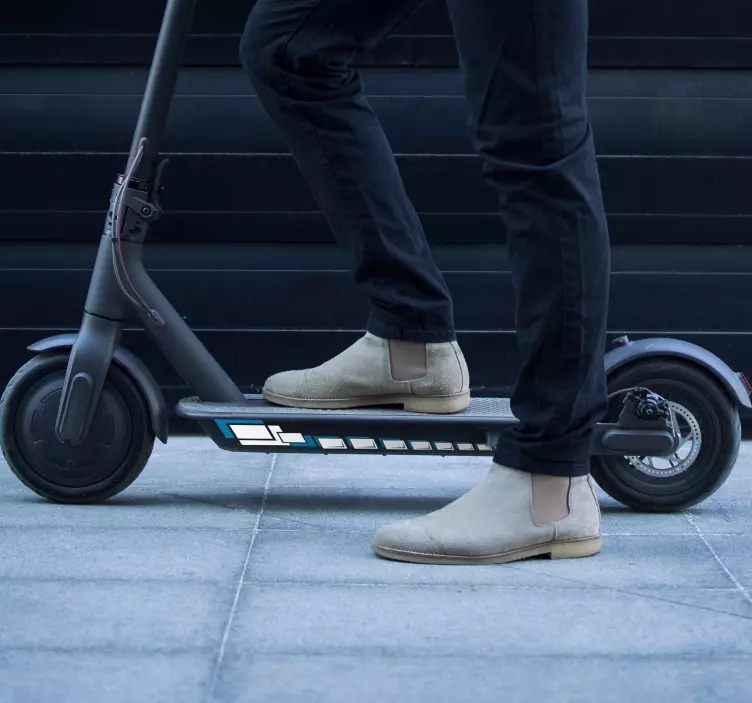 Pattinette firkantede firkant klistremerker - Tenstickers