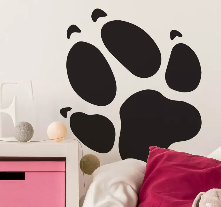 Paw print klistremerke - Tenstickers